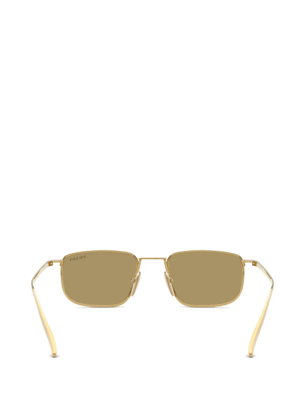 Prada Eyewear Zonnebril met rechthoekig montuur Goud