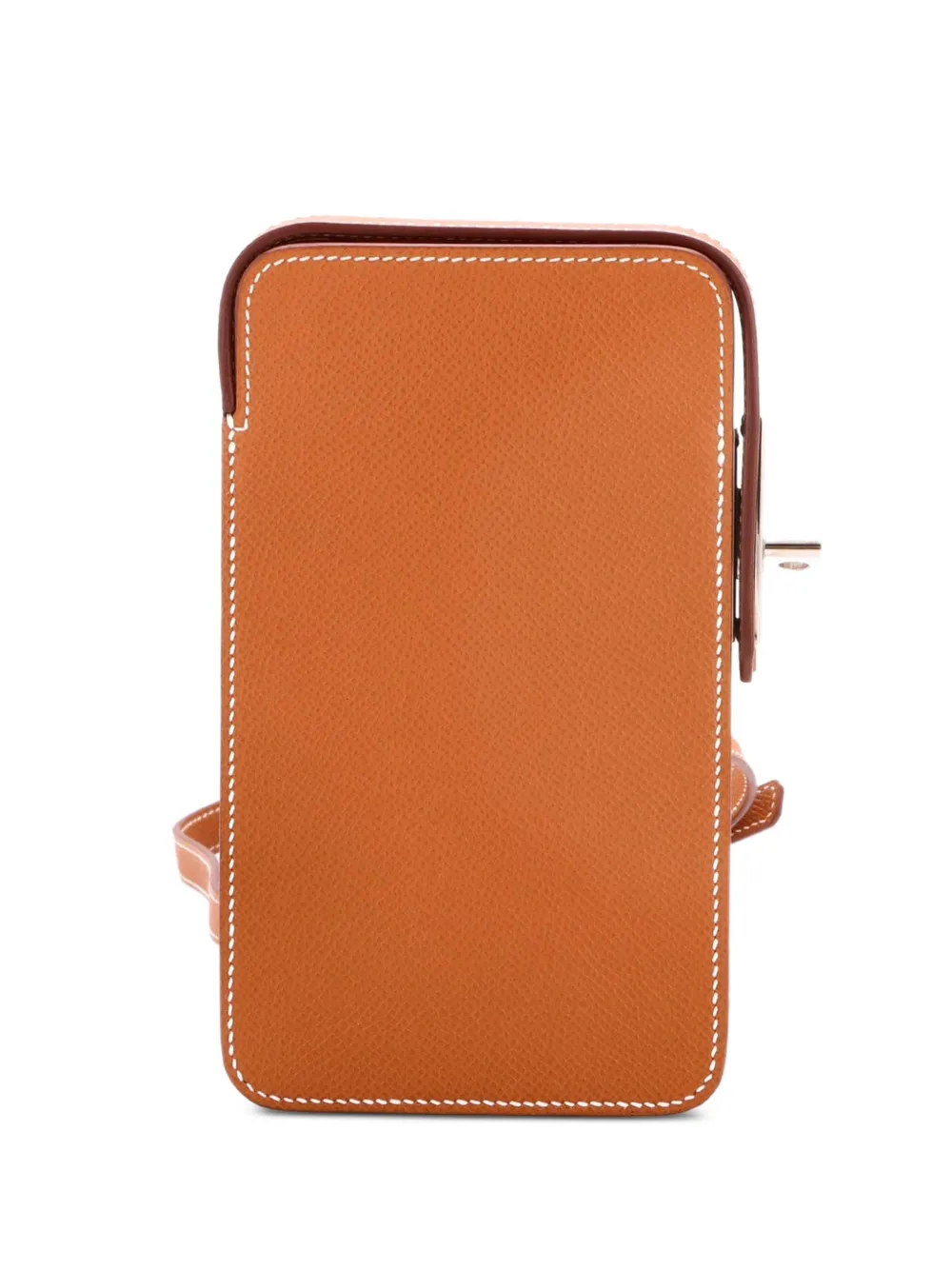 Hermès Pre-Owned Hac a Box Phone Case Epsom clutch bag - Marrone