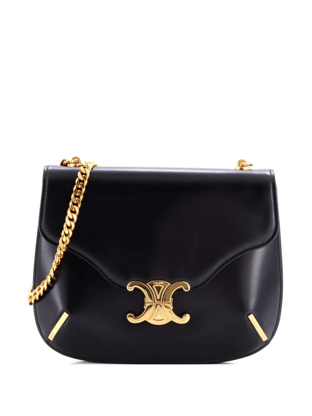 Celine Pre-Owned Besace Triomphe Smooth Calfskin Small shoulder bag - Nero