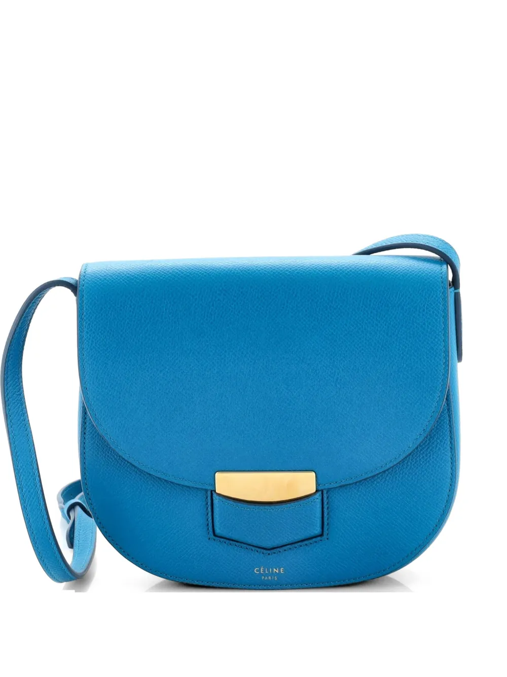 Celine Pre-Owned Trotteur Grainy Leather Small crossbody bag - Blu