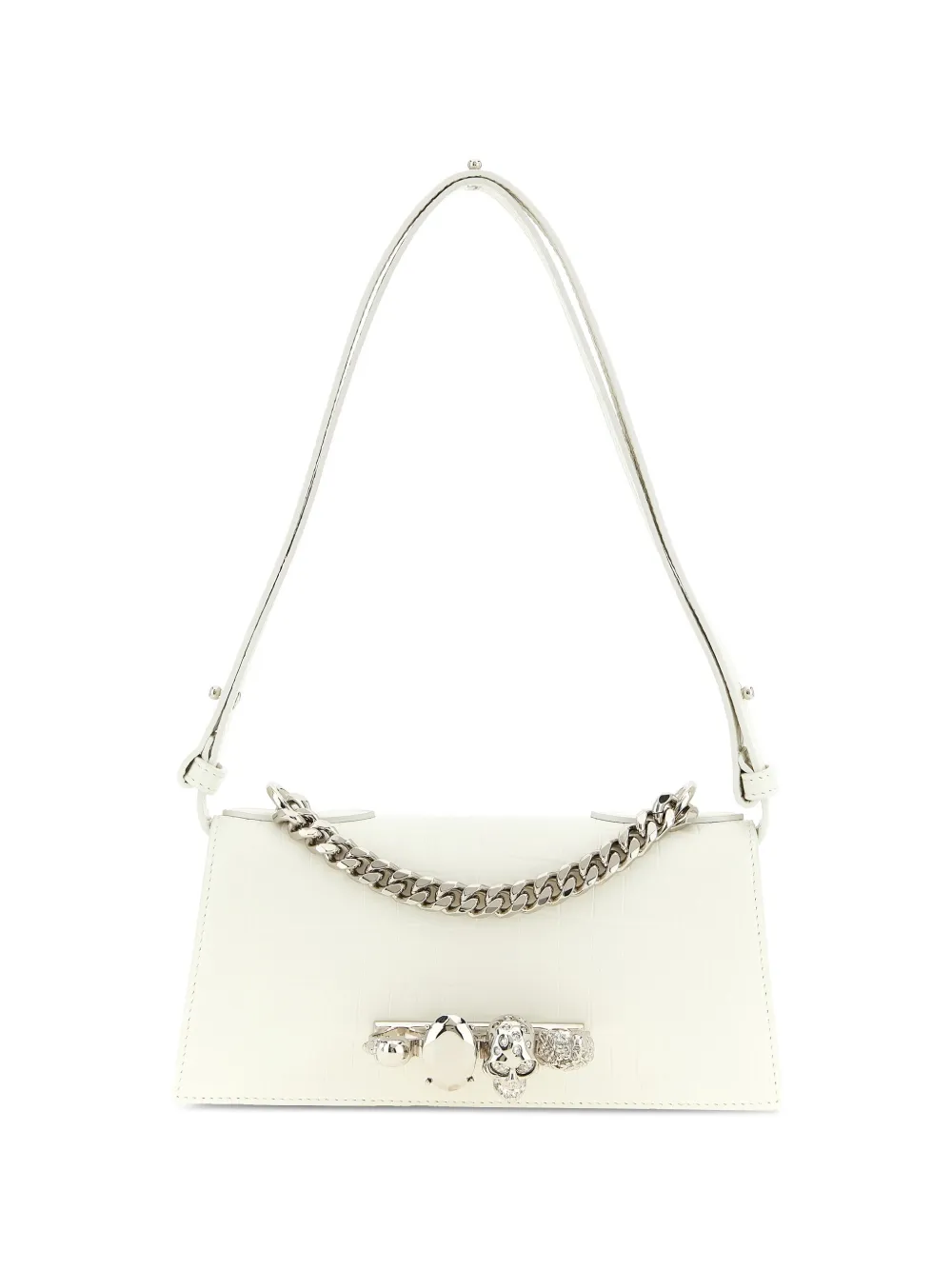 Alexander McQueen mini Jewelled shoulder bag - Bianco