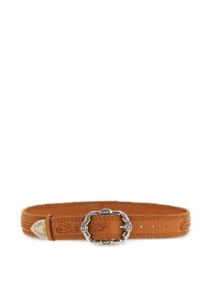Ermanno Scervino metal-coin Leather Belt | Brown | FARFETCH IL