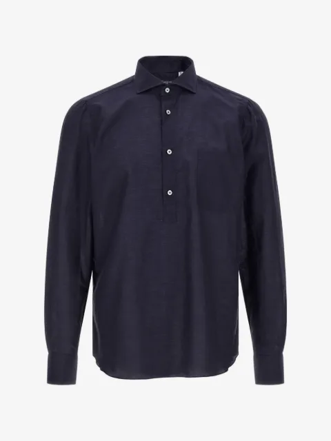 Finamore 1925 Napoli breast pocket shirt