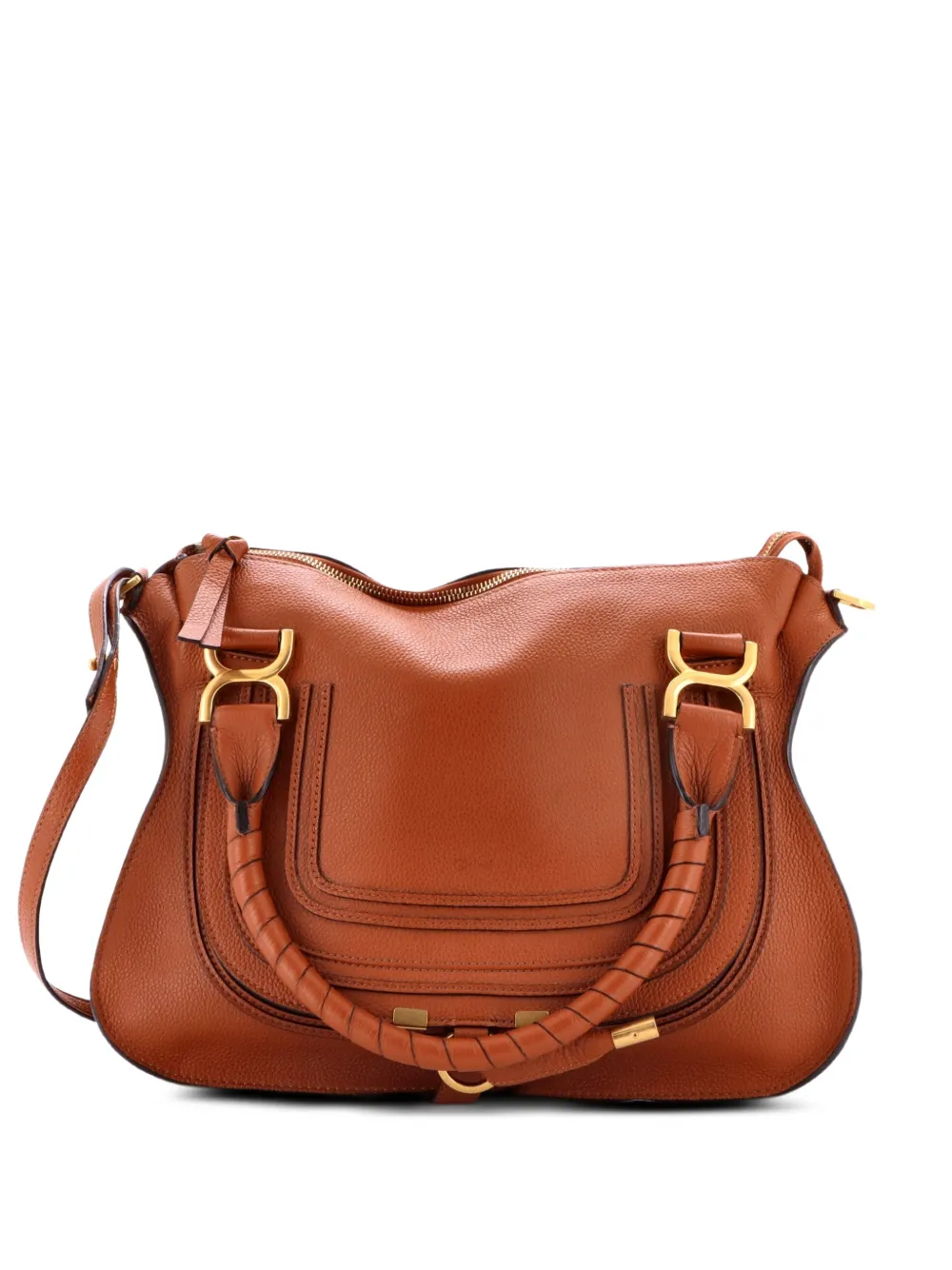 Chloé Pre-Owned Marcie Leather Medium satchel - Marrone