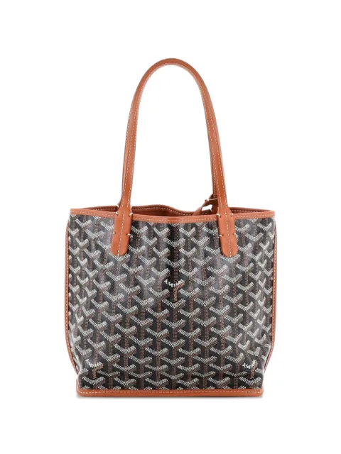 Goyard Pre-Owned Anjou Reversible Tote Coated Canvas Mini satchel
