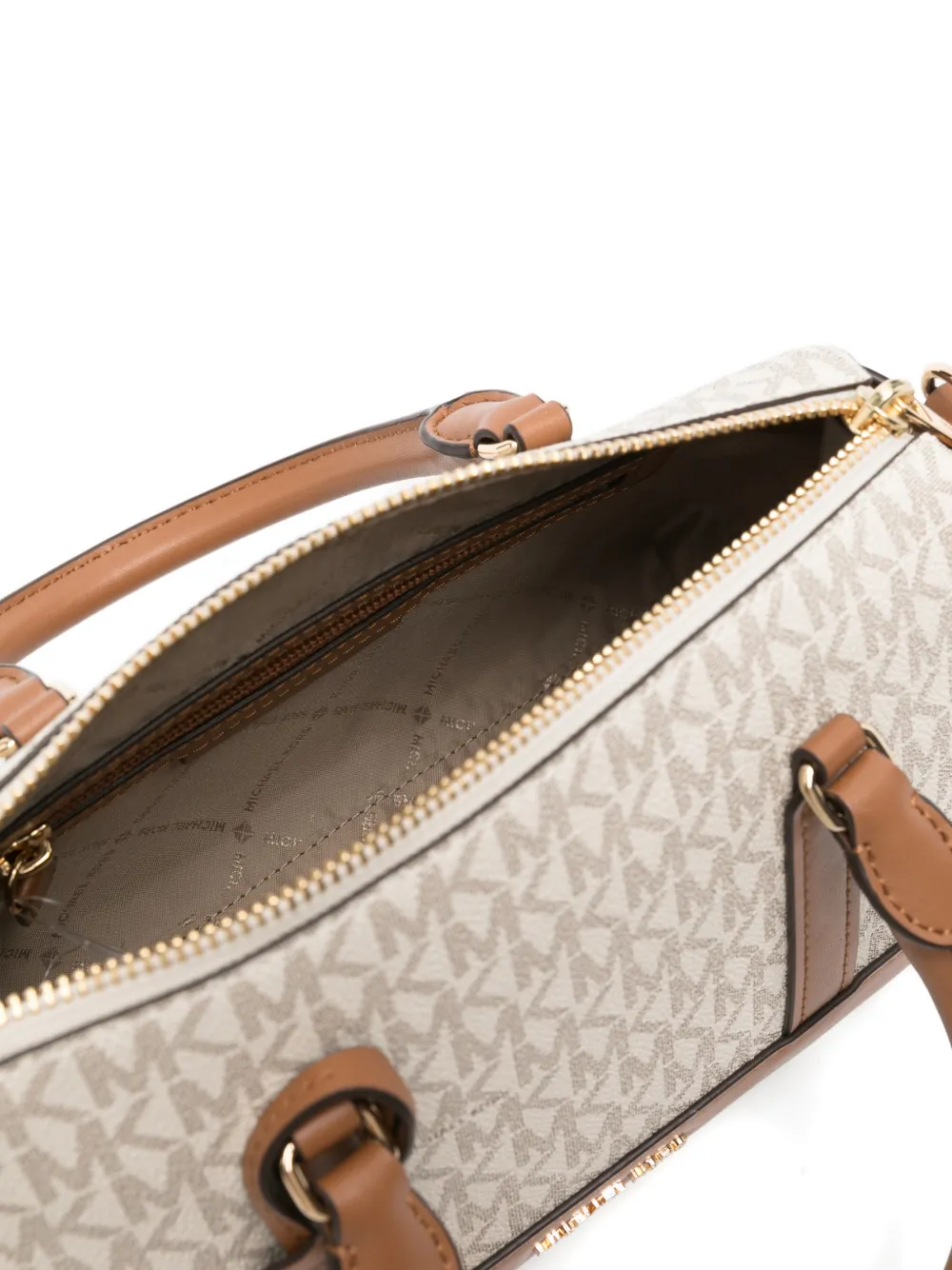 Michael Kors Kleine shopper met logo-bedel Beige