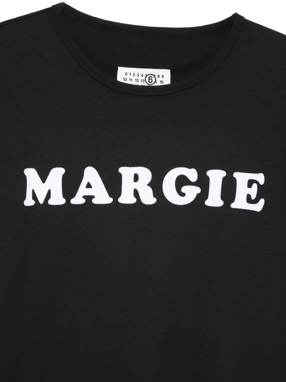 MM6 Maison Margiela T-shirt met logodetail Zwart