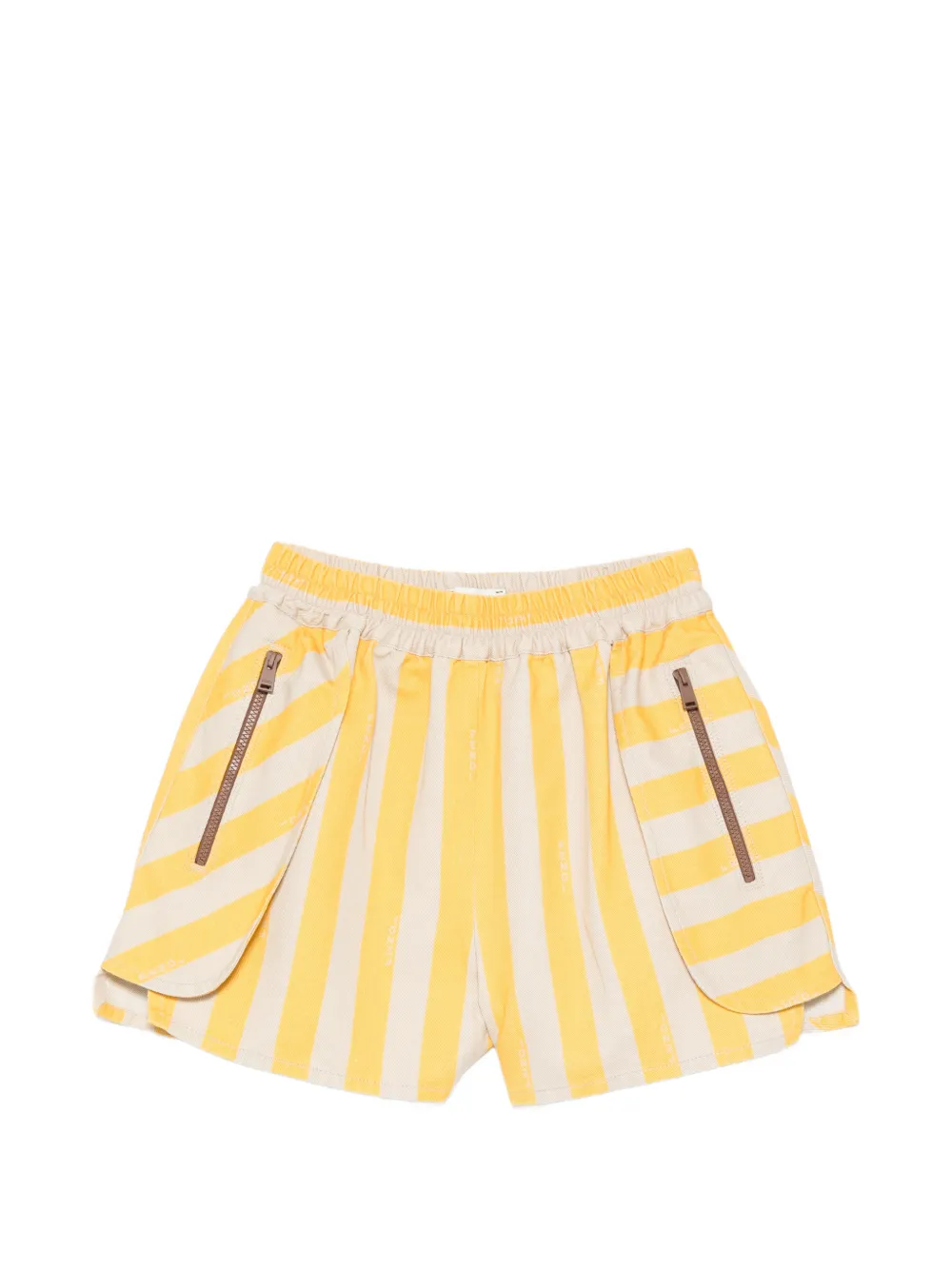 FENDI striped shorts - Gelb
