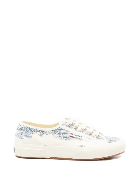 Superga Toile De Jouy printed lace-up sneakers
