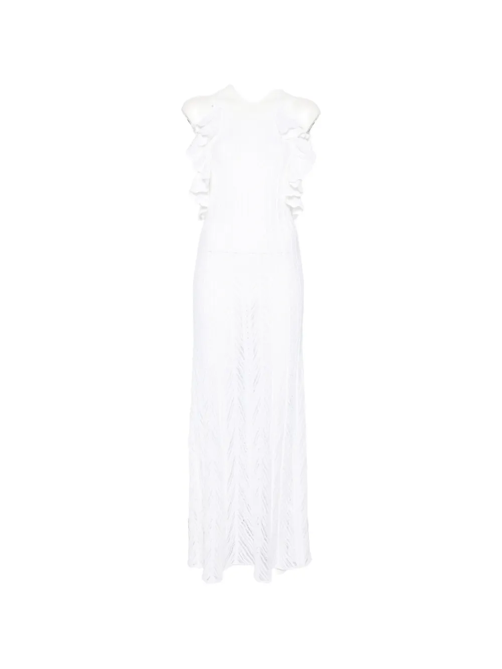 Antonino Valenti Guinea ruffled maxi dress - Bianco
