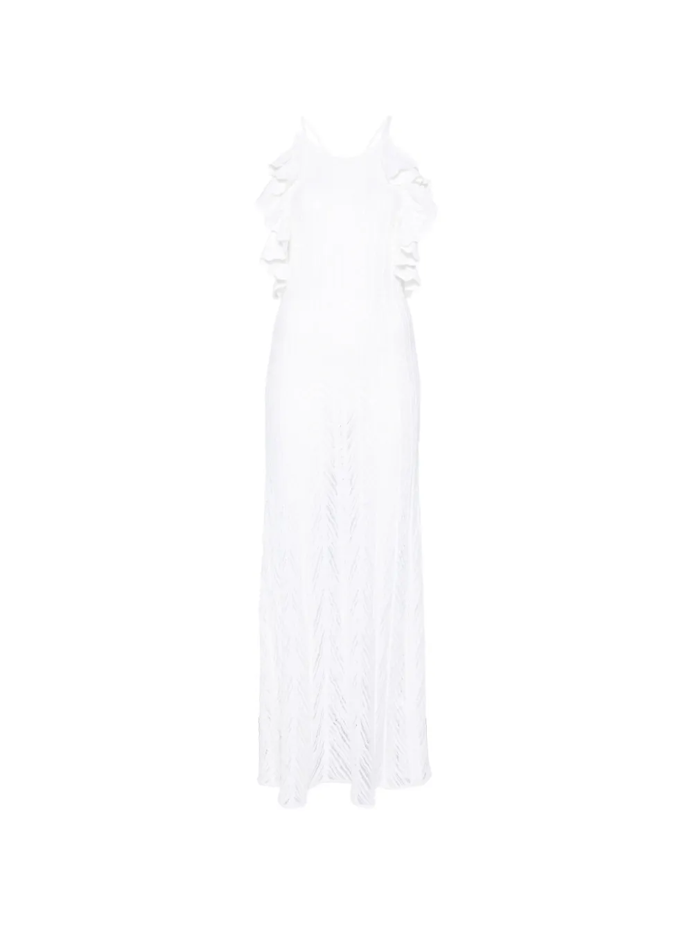 Antonino Valenti Guinea ruffled maxi dress - Bianco