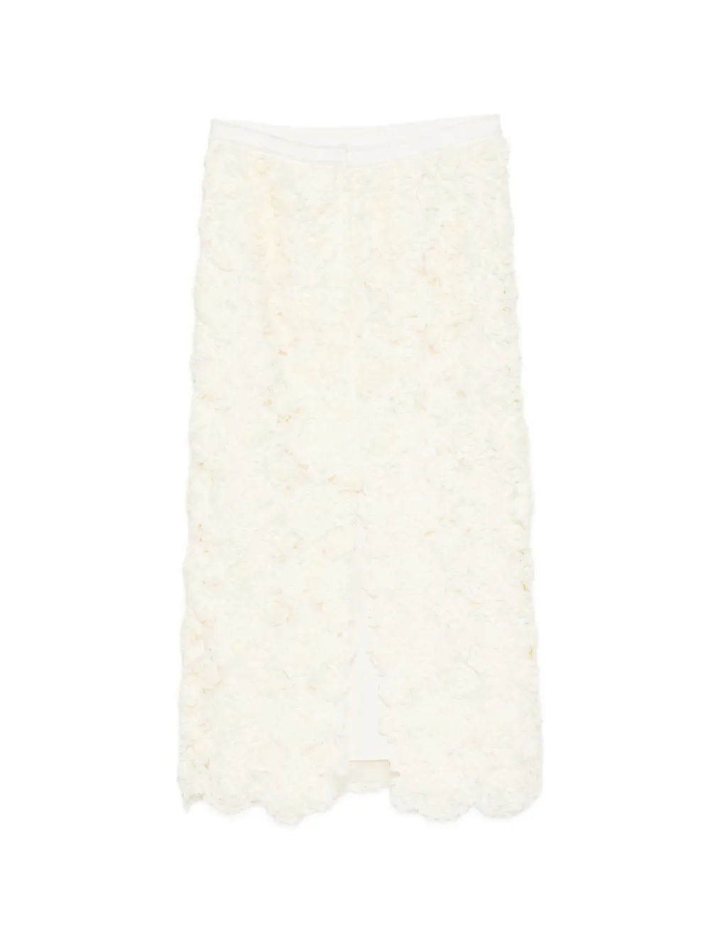 SHIATZY CHEN Fête of Petal 3D kokerrok met bloemenprint Beige