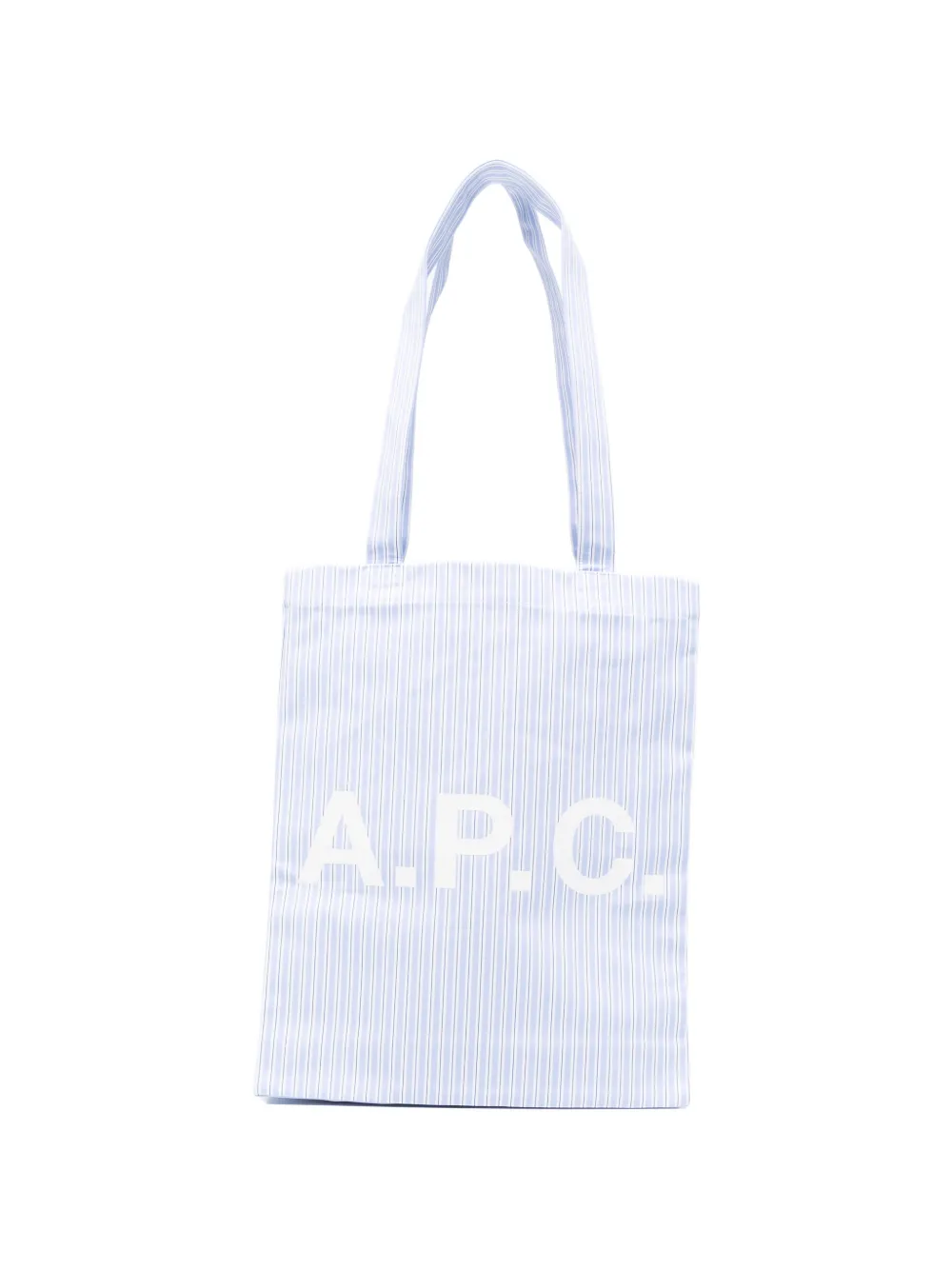 A.P.C. Lou striped tote bag - Blu
