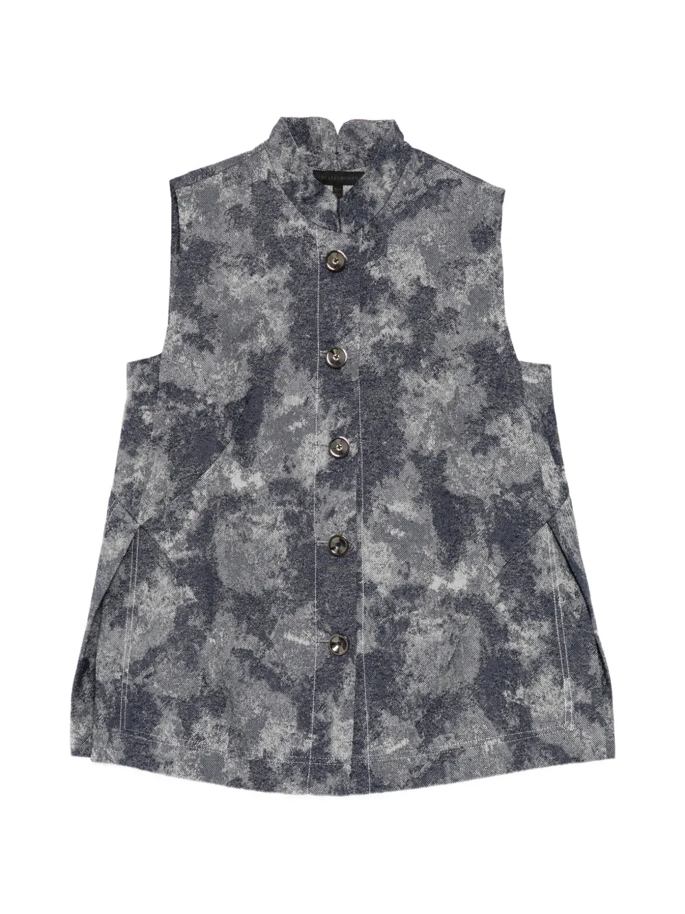 SHIATZY CHEN Jeansweste aus Cloud-Jacquard - Blau