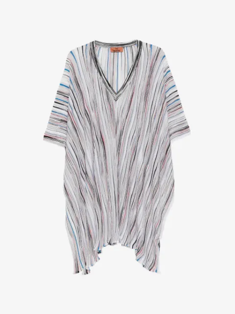 Missoni poncho con motivo de raya
