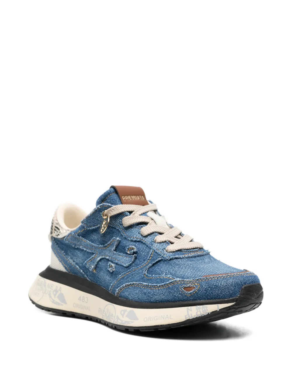 Premiata Denim sneakers Blauw