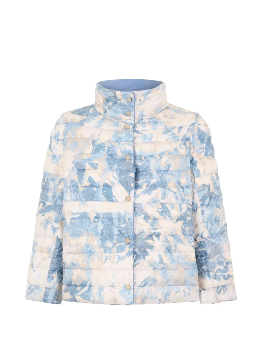 Moorer Gewatteerd jack met hoge kraag Blauw