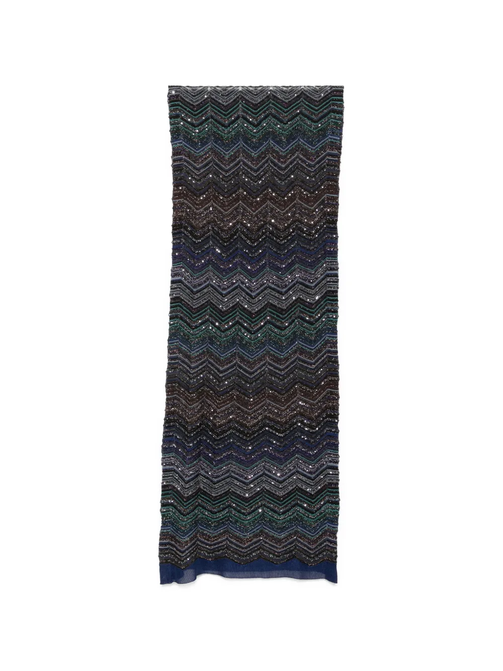 Missoni chevron-pattern scarf - Nero