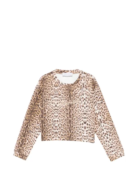 Roberto Cavalli Junior leopard-print sweatshirt