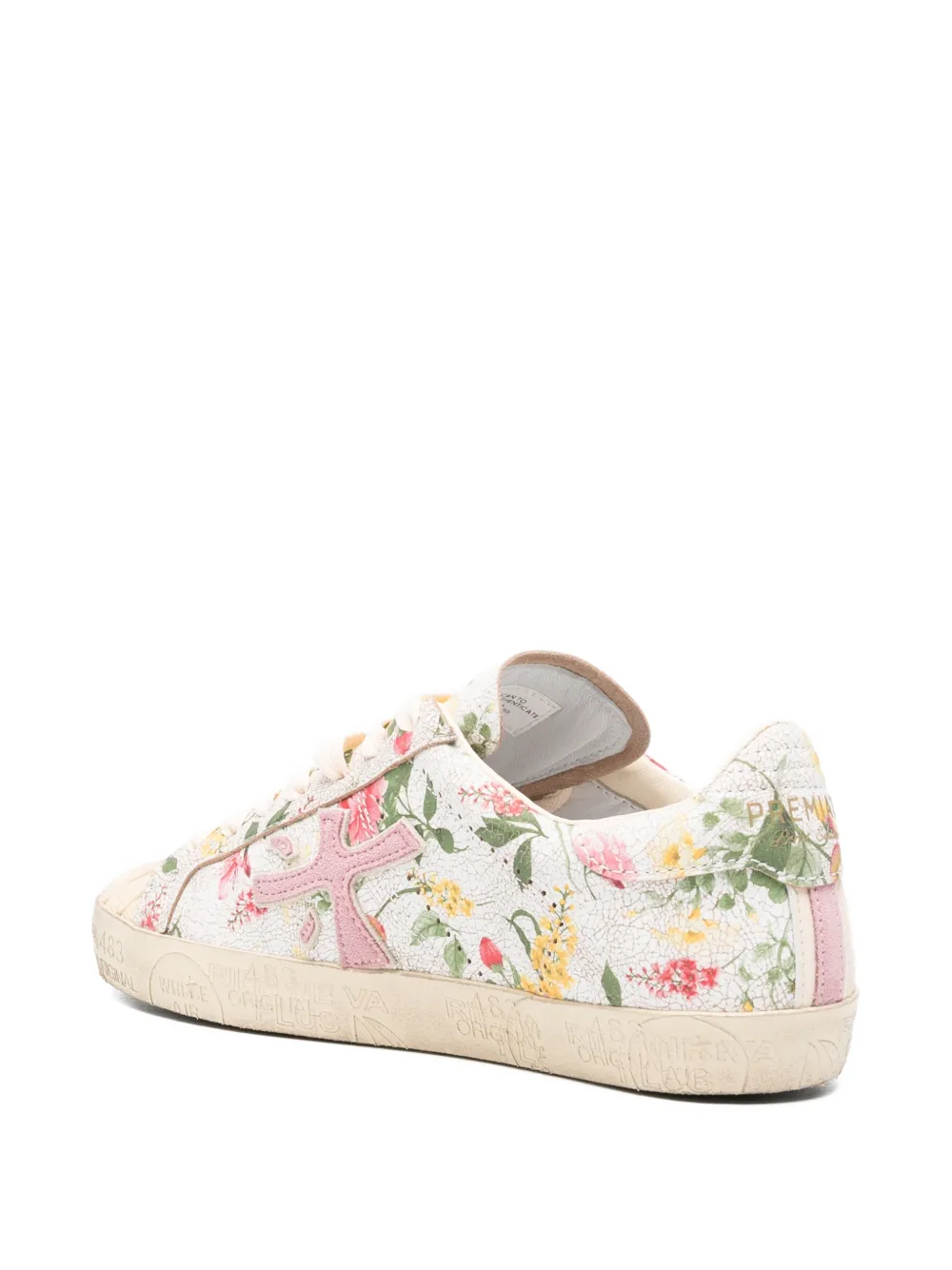 Premiata Steven floral-print sneakers Beige