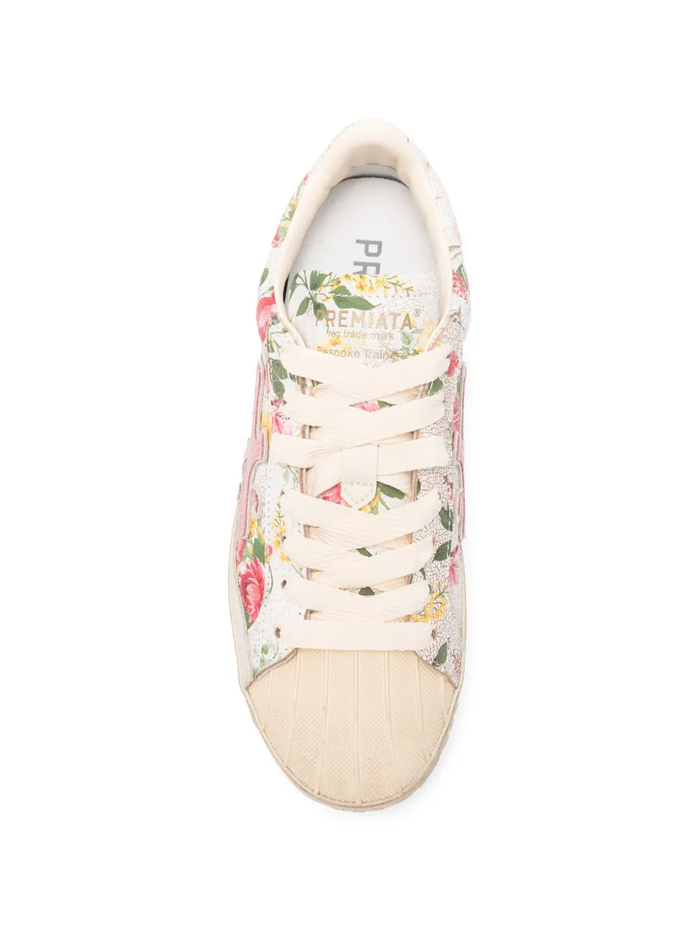 Premiata Steven floral-print sneakers Beige