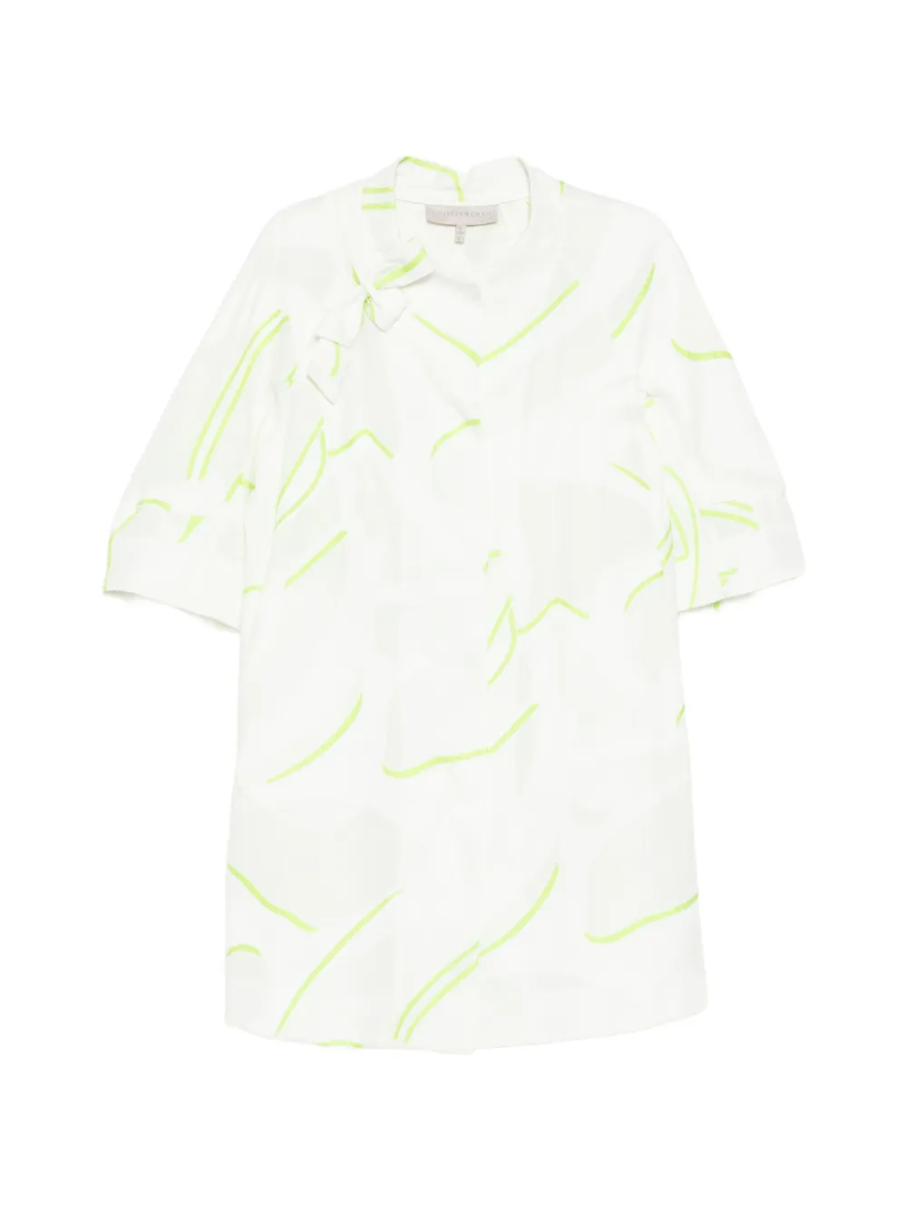 SHIATZY CHEN Cappotto con effetto jacquard - Bianco