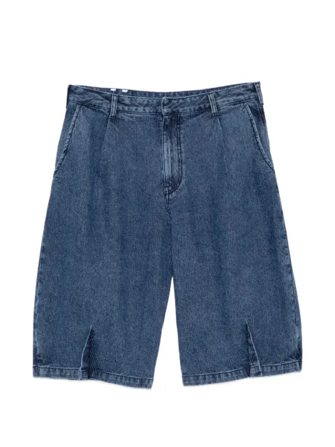 Ader Error pleated denim shorts