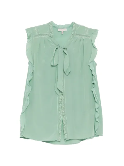 SHIATZY CHEN blondetop i chiffon med halterneck