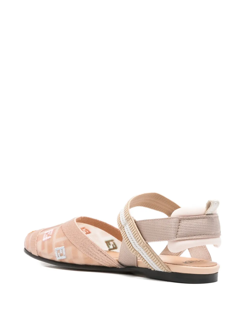 Fendi Kids monogram ballet flats Wit