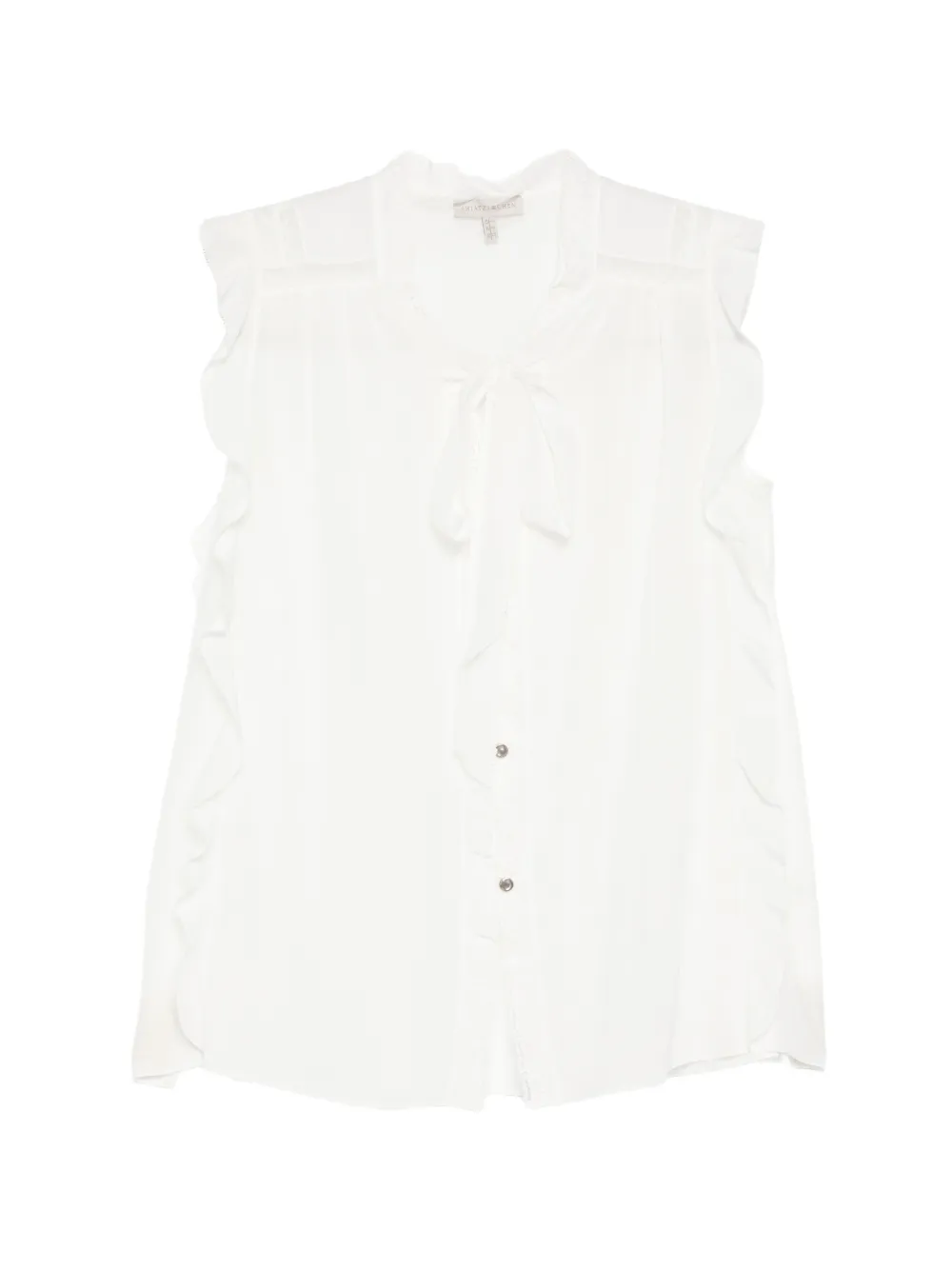 SHIATZY CHEN Top con scollo all'americana - Bianco