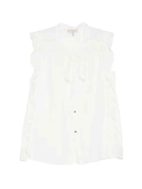 SHIATZY CHEN lace chiffon halter top