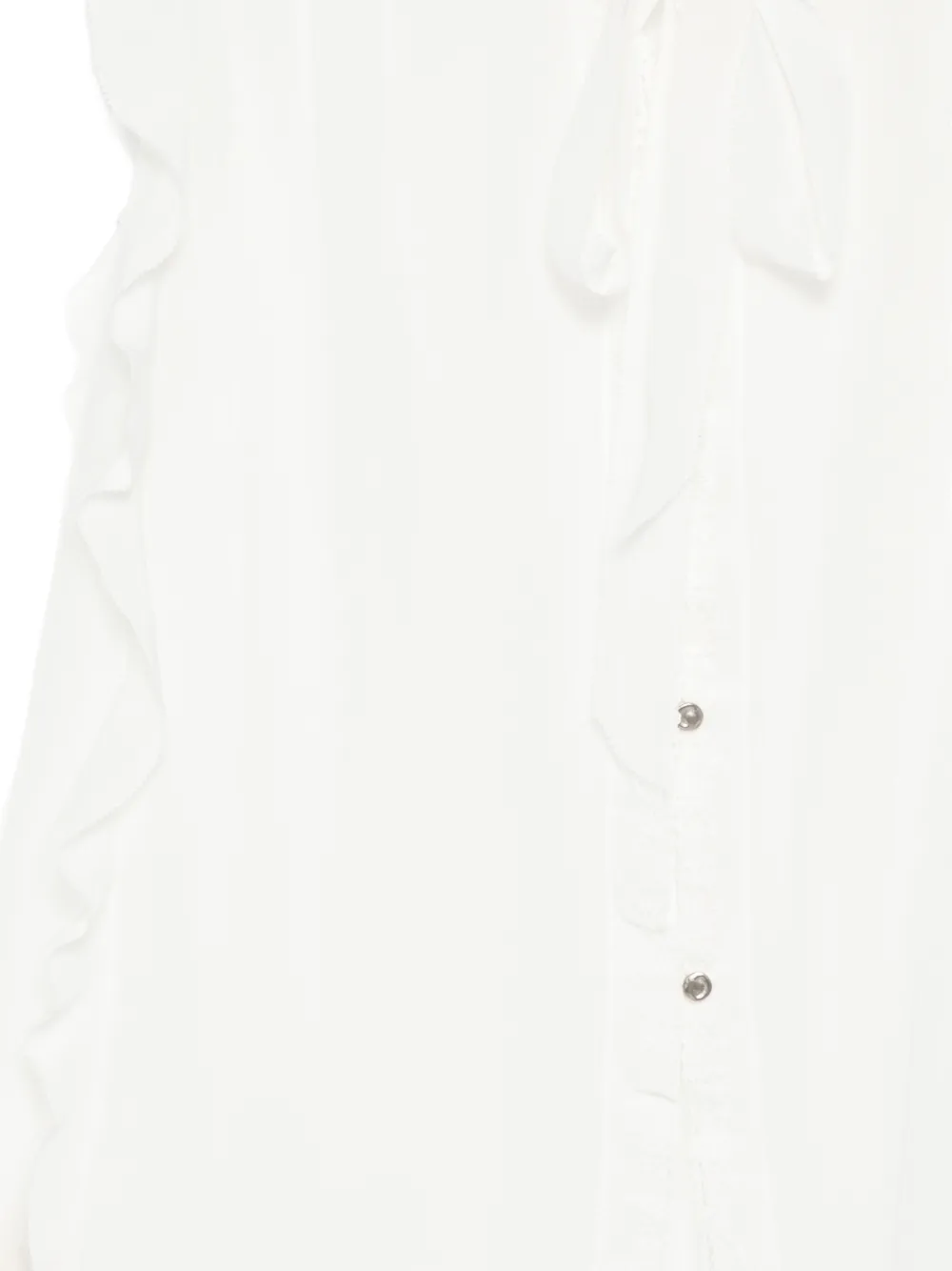 SHIATZY CHEN Chiffon top met halternek en kant Wit