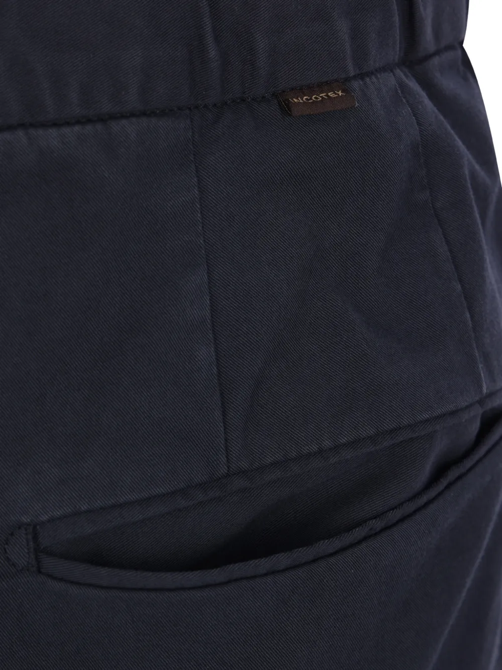 Incotex Twill broek Blauw