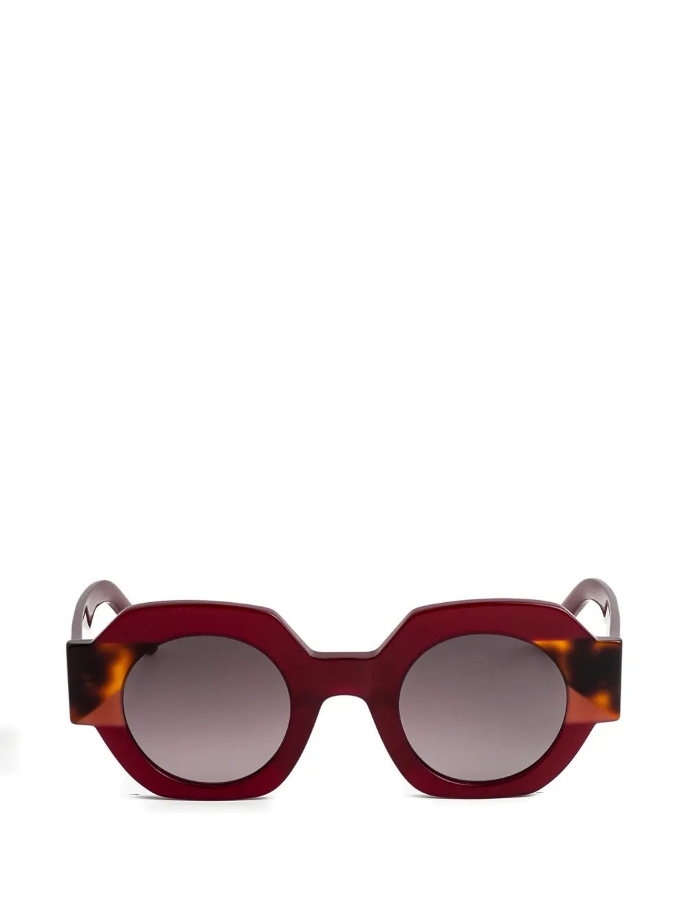 Kaleos Gun geometric sunglasses - Rosso