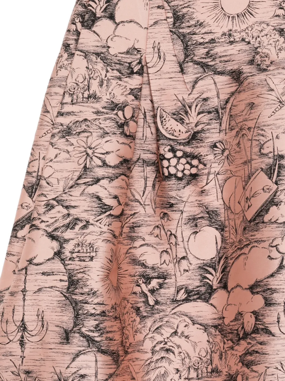SHIATZY CHEN Midi-rok met jacquard Roze
