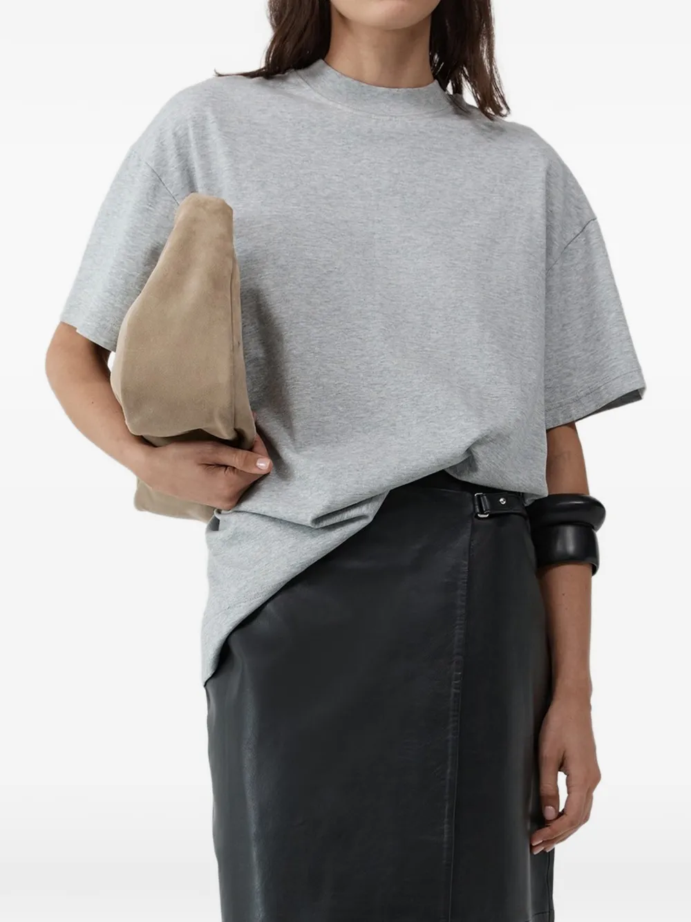 St. Agni mock neck t-shirt - Grau