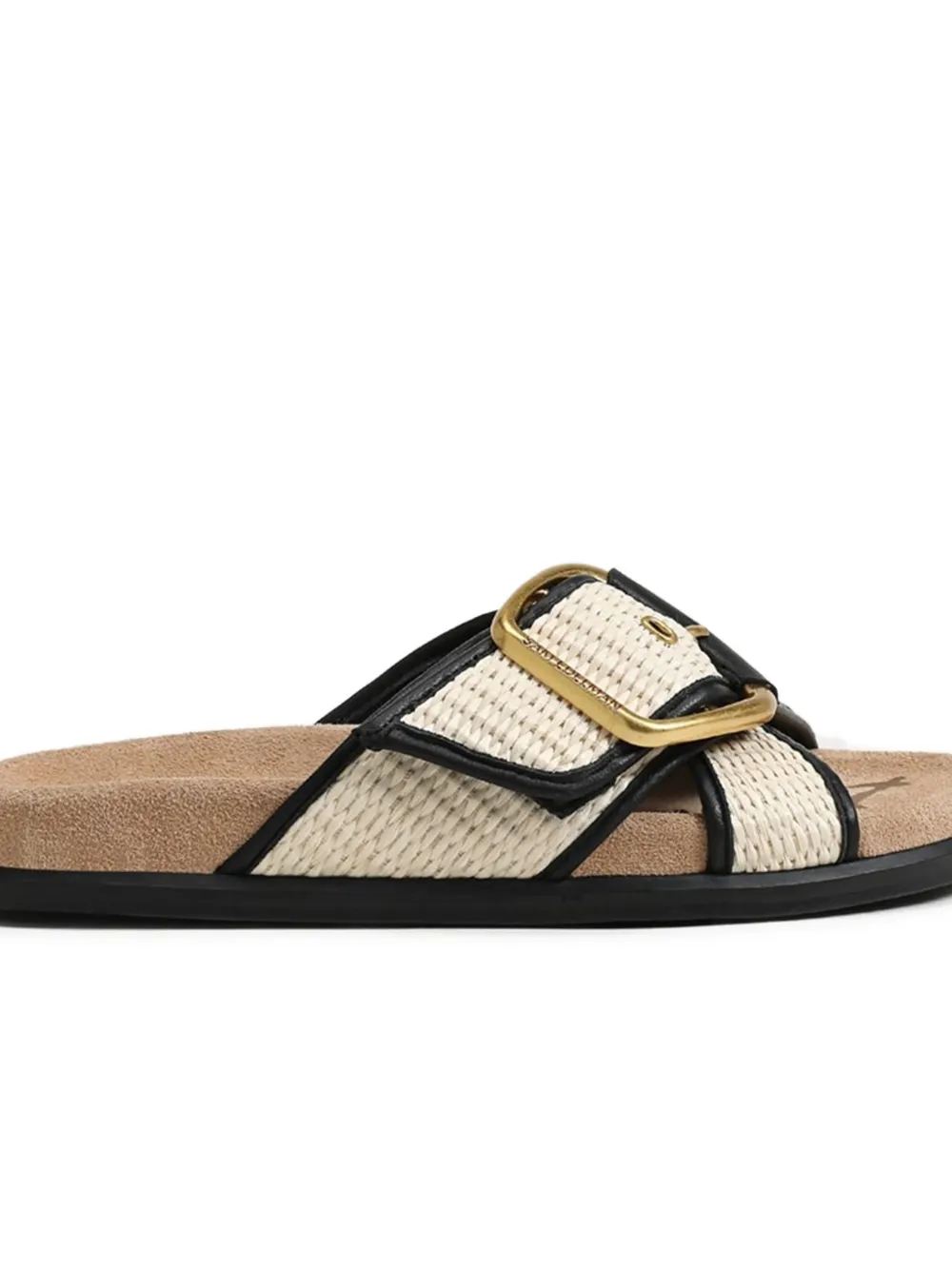 Sam Edelman Raffia sandalen met gesp Beige