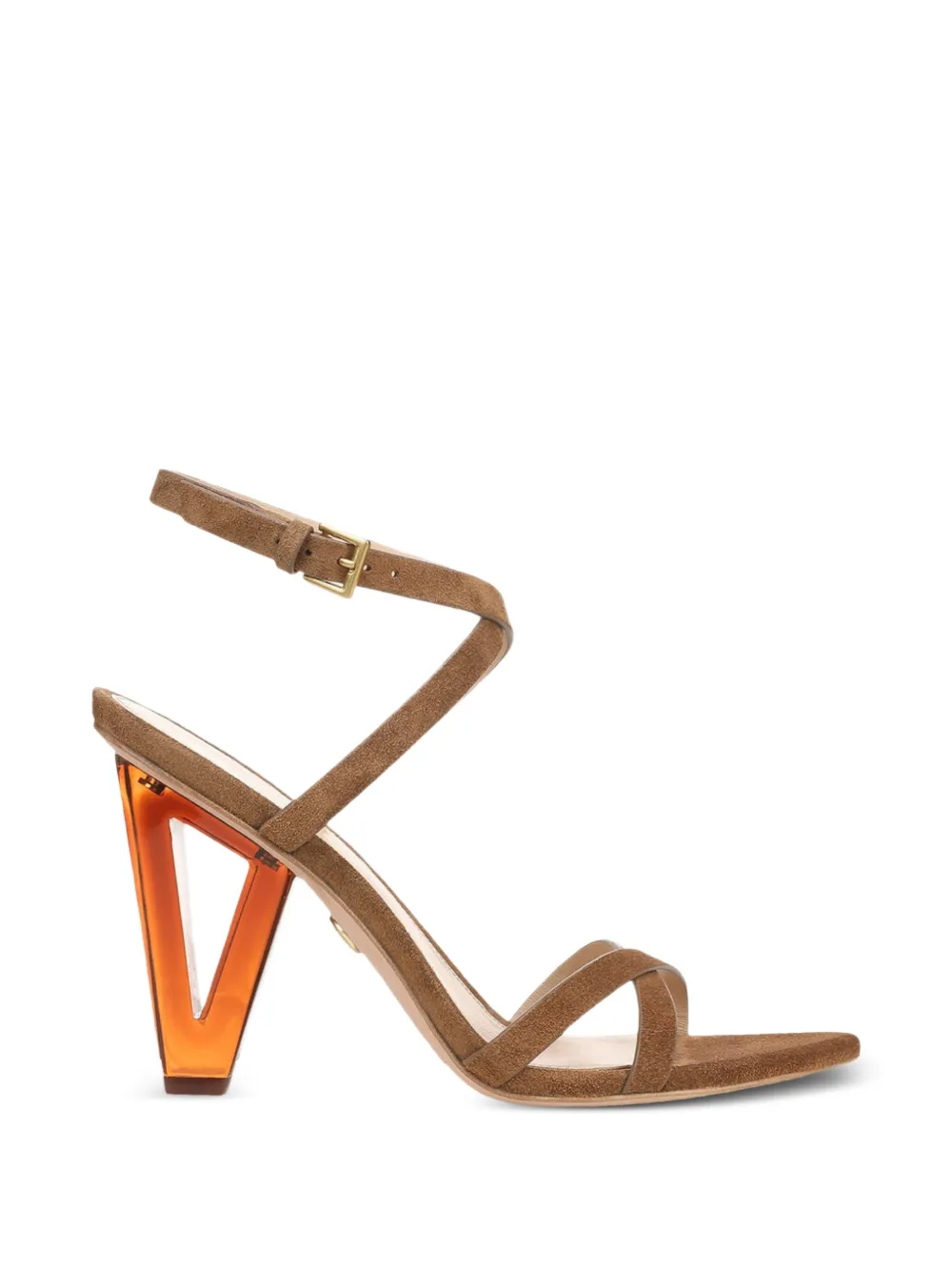 Veronica Beard Cross Strap Heel Pumps In Brown