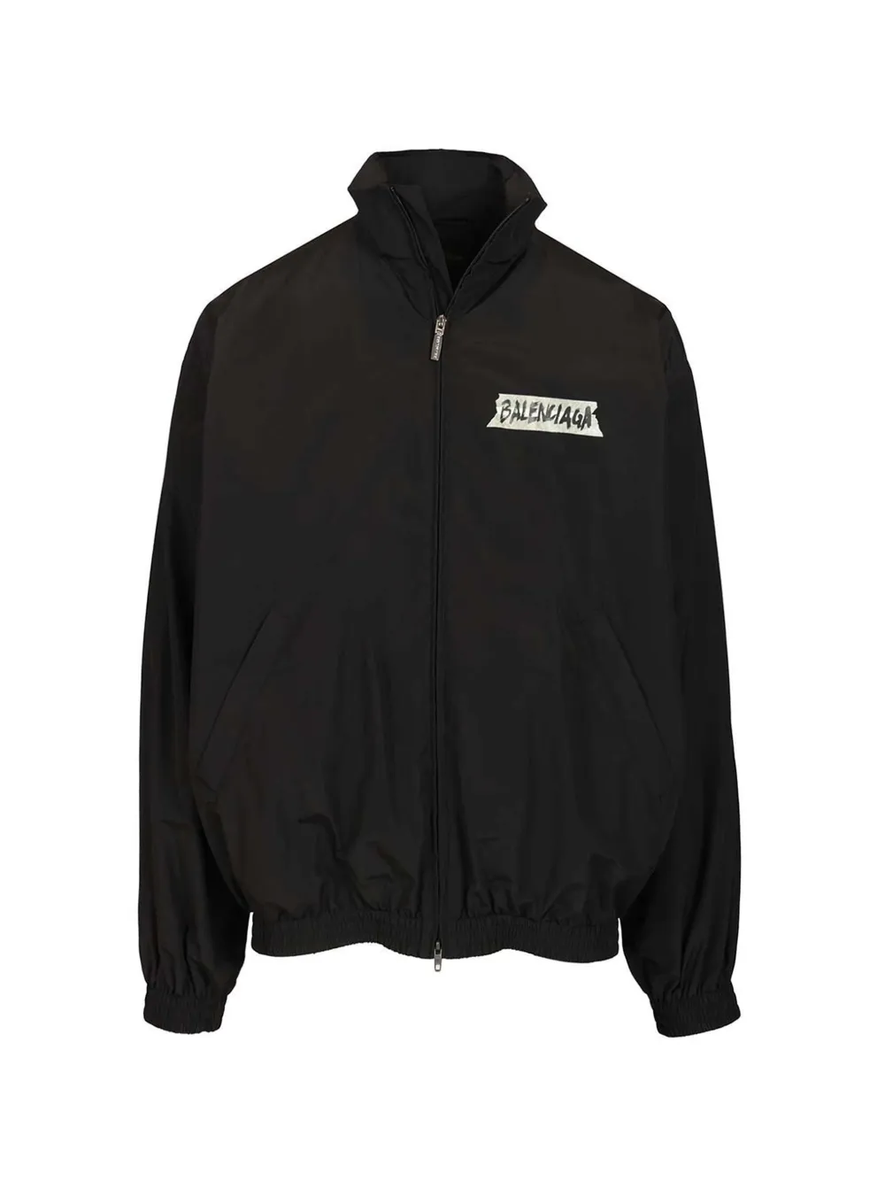 Balenciaga Masking Tape zip-up jacket - Nero