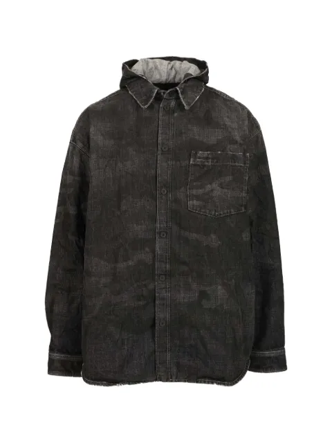 Balenciaga hooded cotton denim jacket