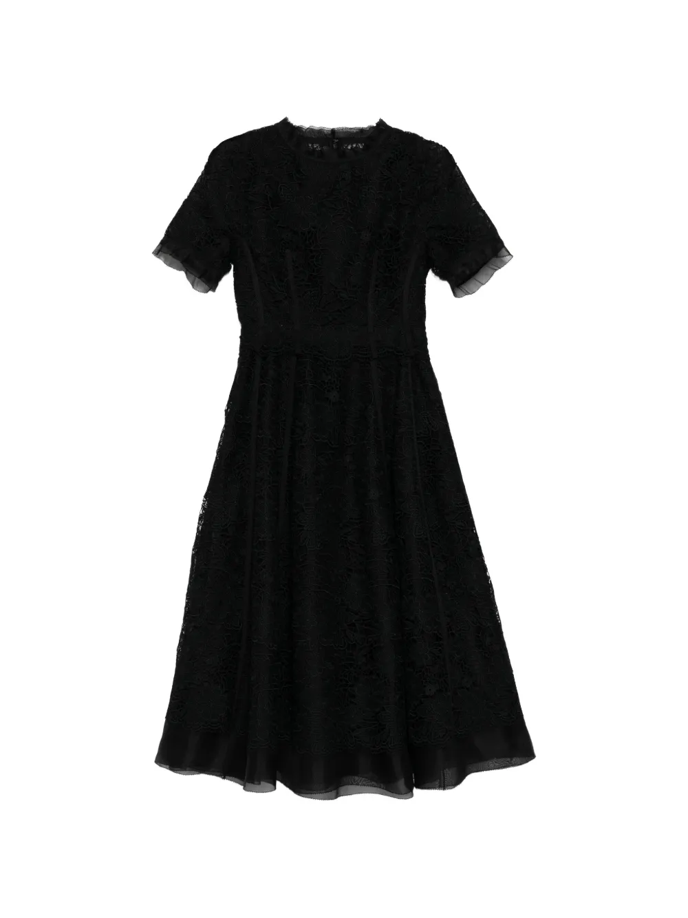 SHIATZY CHEN Abito midi in pizzo - Nero