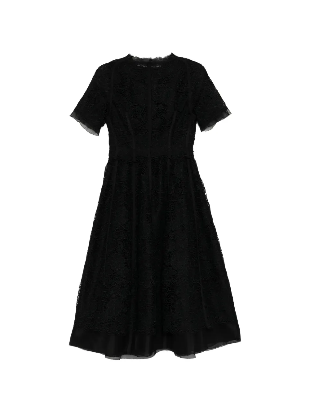 SHIATZY CHEN Midi-jurk met kant Zwart