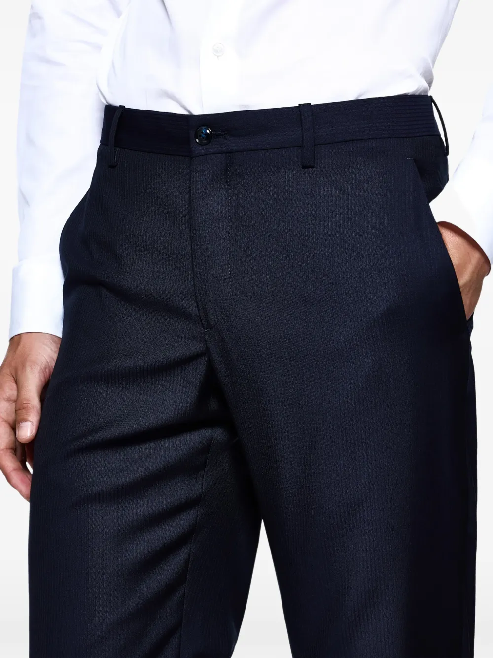 Giorgio Armani Pak met enkele rij knopen Blauw
