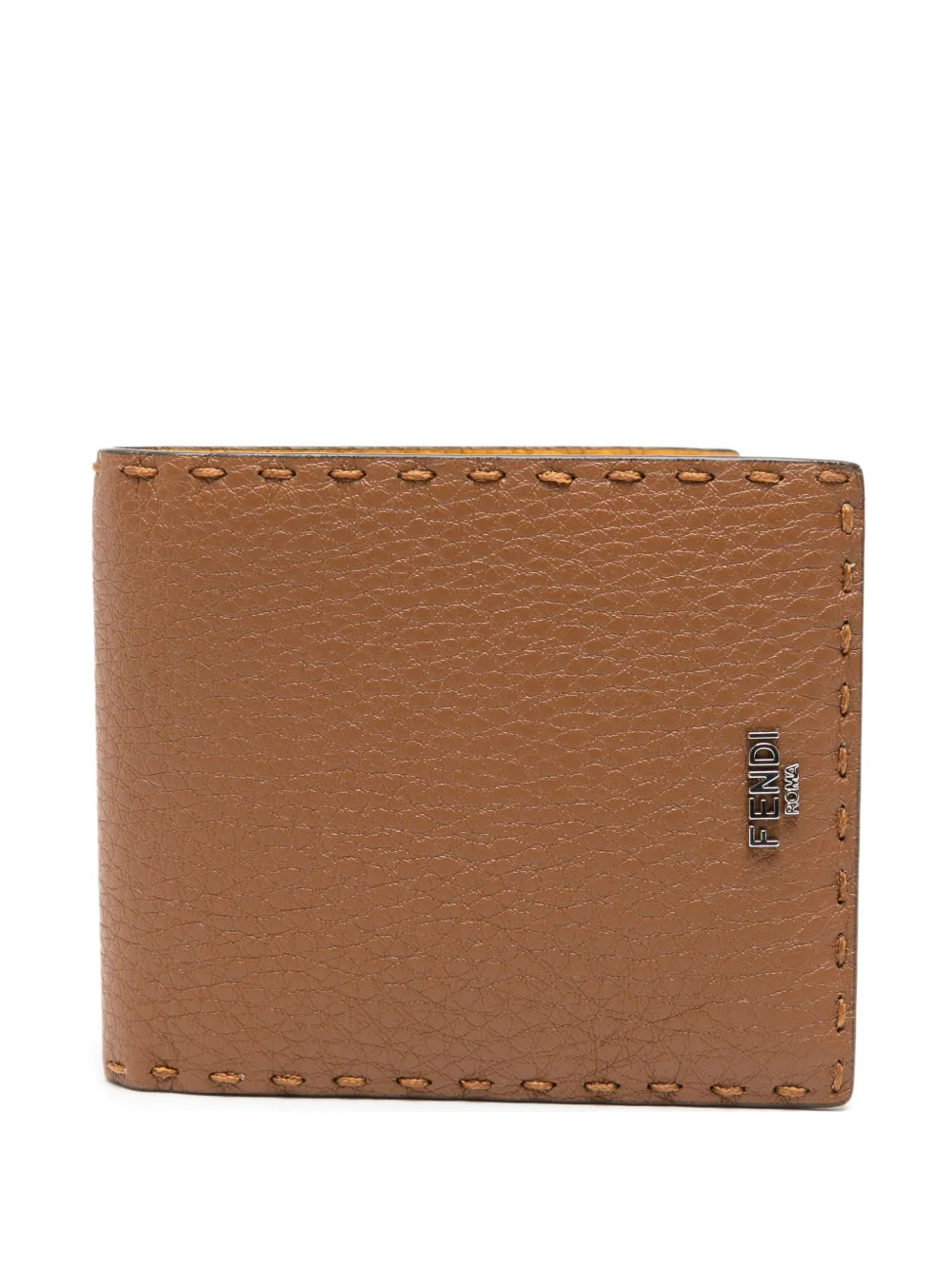 FENDI Selleria stitching wallet - Marrone