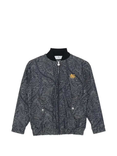 ETRO KIDS paisley-jacquard bomber jacket