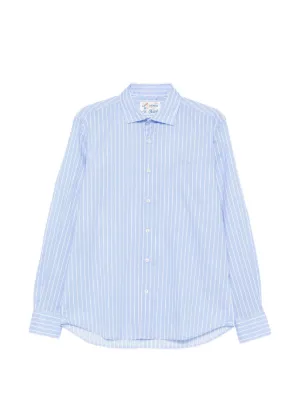 Auralee ストライプ シャツ | ブルー | FARFETCH JP