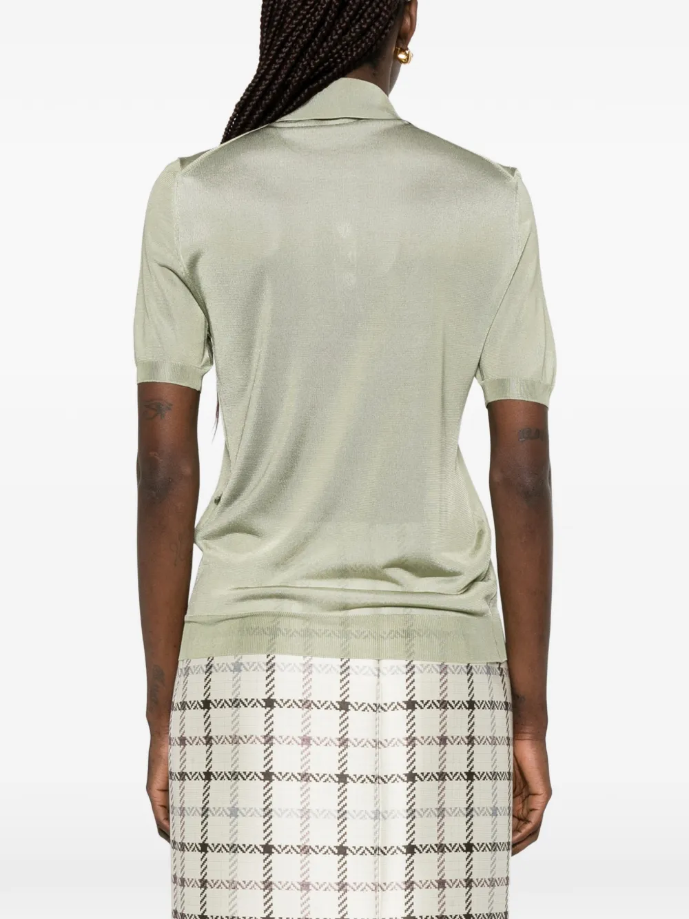 FENDI Button-up poloshirt Groen