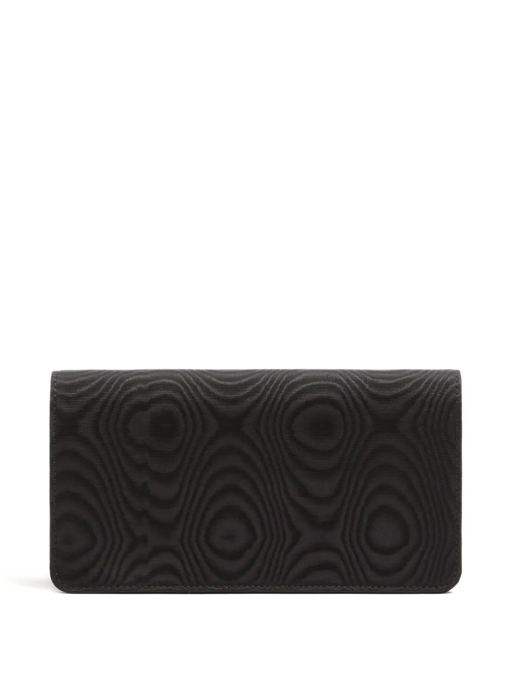 Valentino Garavani VLogo Signature moiré portemonnee met logo Zwart