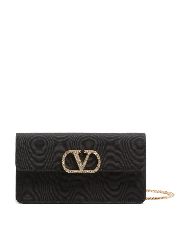 Valentino Garavani Vロゴシグネチャー チェーンウォレット | ブラック Valentino Garavani Vロゴシグネチャー チェーンウォレット | ブラック