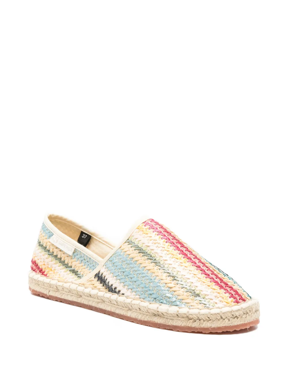 Superga 3009 striped espadrilles Beige